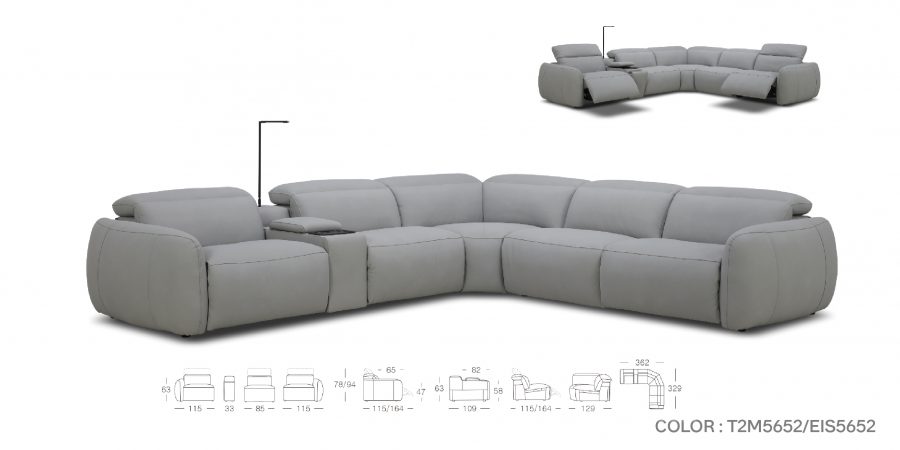5 seater leather sofa set