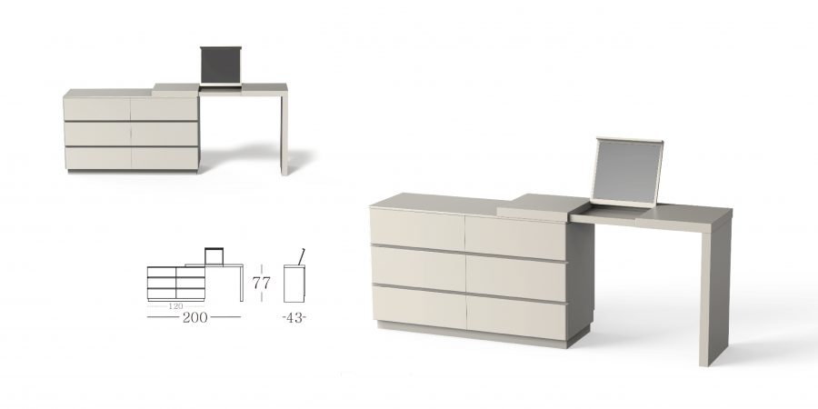 dressing table with storage